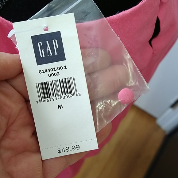 NWT Gap Pink Belted Cotton Sun Dress - Picture 10 of 10